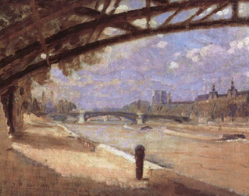 Julius Paulsen Under the Pont des Arts china oil painting image
